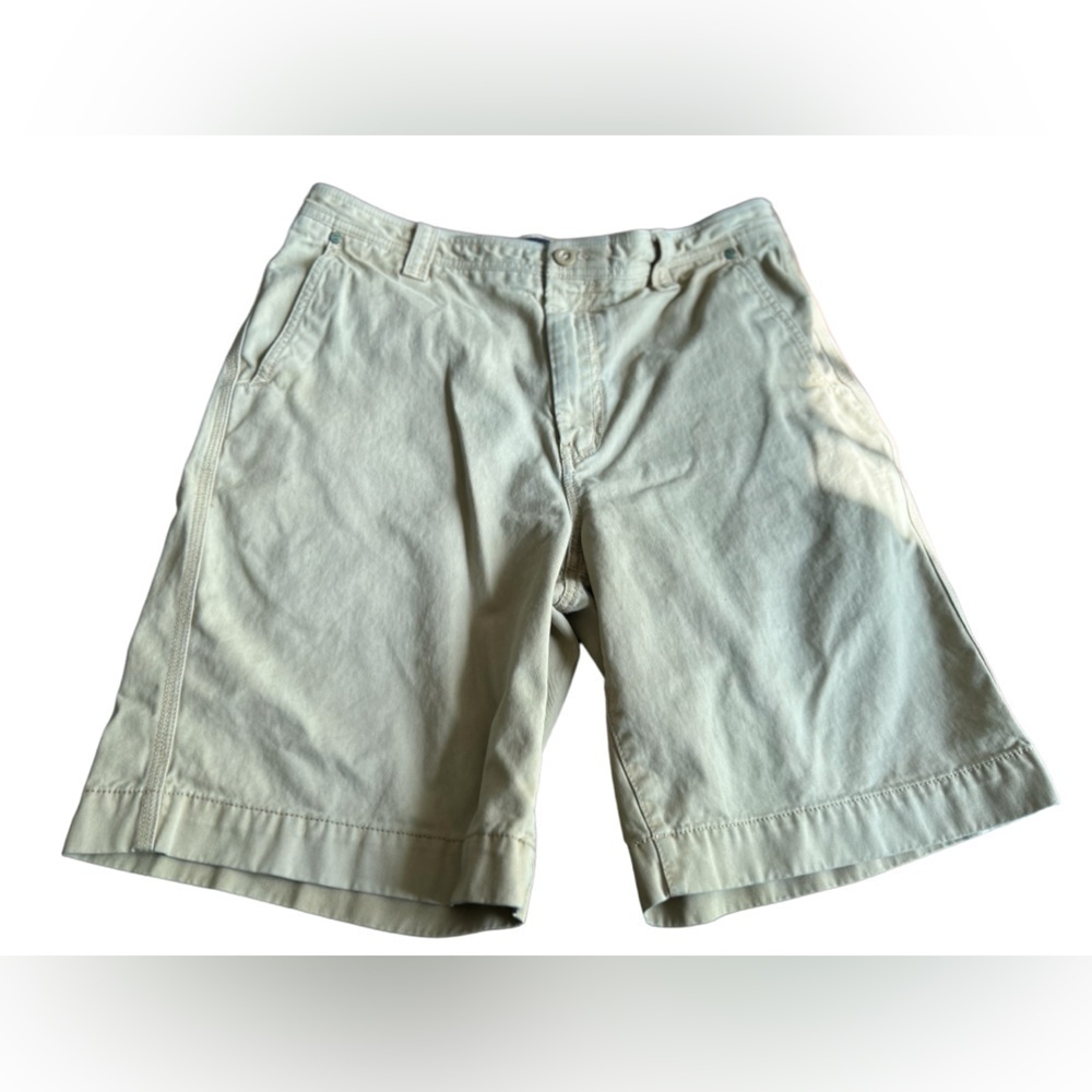 Izod Rock Washed Mens Shorts Size 32 tan